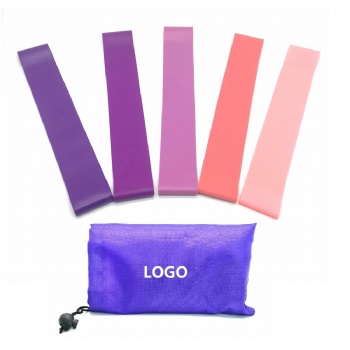 2019 new fitness products custom printed purple fitness resistance loop band / violet elastic resistance band / pink resistance band